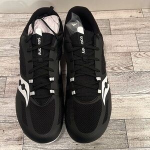 NIB Men Saucony Vendetta 3‎ SZ 11.5 Running Track Racing Sprint Shoe Clear Spike